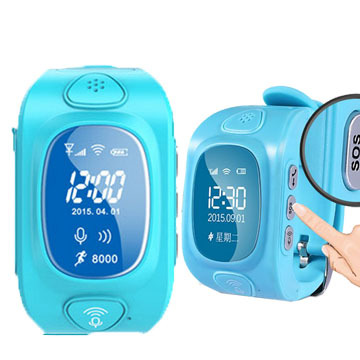 2016 Nouveaux enfants mini enfants Lieu de positionnement Ederly GPS Tracker Smart Watch Localiser le moniteur à distance Sos GPS Factory (WT50-KW)