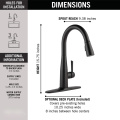 Matt Black sink faucet Pull Out Kitchen Tap