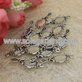 Antique Silver Mirror Charms Pendentifs Drop 10 * 27MM