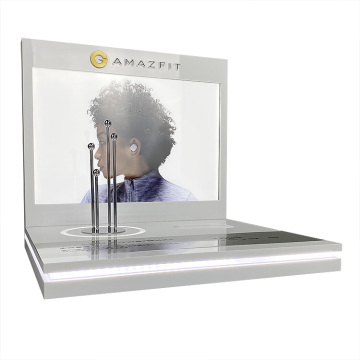 Soporte de exhibición de auriculares de acrílico transparente Apex