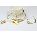 popular handmade jewelry african bridal wedding box model saudi arabian jewelry set