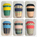 Natural Bamboo Fibre Coffee Cup with Silicone Lid