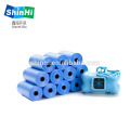 Biodegradable corn starch degradable doggy poop-bag-in-rolls