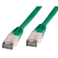 cabo de remendo Cat6 F/UTP 27awg preto com 1m de cobre