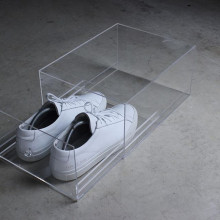 Yageli Factory Made Clear Perspex Boîte de rangement en chaussure acrylique