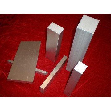 Titanium square bars hand brushing surface