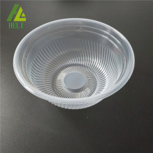 assiette creuse en plastique transparent