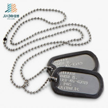 Personnalisé de bonne qualité Gravure en métal vierge Dog Tag pour les militaires