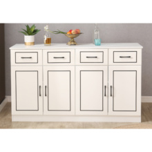 Armoires de rangement en bois blanc