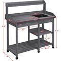 Outdoor Potting Bench Table Potters Garden Work Benches