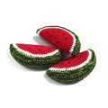 Crochet Watermelon slice Crochet toy Teething Toy Pretend food Crochet vegetables Crochet fruits Pretend play Nursery decor Kids