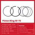 Toyota Diesel Motor Peças 4e-Fe Pistão Rings 13011-11140