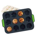 12 Cavities Silicone Cupcake Muffin Tray