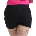 Black ladies cotton shorts