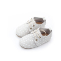 Rubber Sole Polkadot Leather Kid Shoe Wholesales