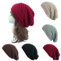 Gorro de punto de lana de otoño e invierno para exteriores