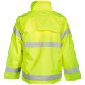 Trabalho de segurança de alta visibilidade usar jaqueta reflexiva