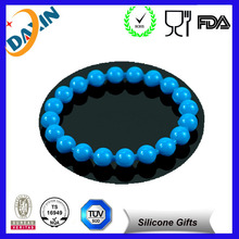 Pulsera de colores suave personalizado Silicone Bead