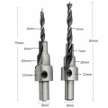 Foret à fraiser à tige cylindrique pour vis à bois