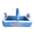 Piscina de pavo pavo real piscina inflable para niños inflables