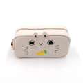 Cute rabbit make up canvas pencil bag