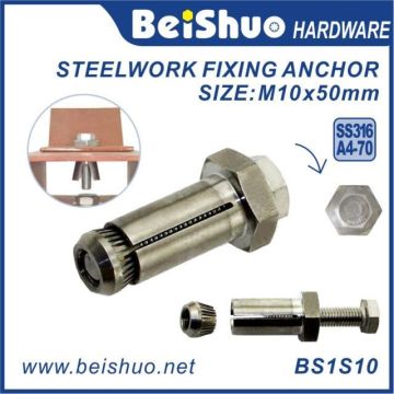 Aço inoxidável Hex Bolt manga âncora para construção