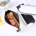 Creative high-capacity student leather pencil case