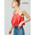 Ruff Chiffon Frauen Crop Top