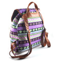 bunte Druck Canvas Rucksack Tasche