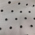 Flocked DOT Mesh Fabric for Dress and Decoration