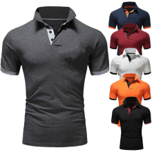 Camisa de polo de hombre opcional multi-color