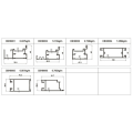 Aluminium profiles 80mm folding doors