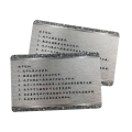 RFID Customized Plastic Silver PVC Smart  Cards