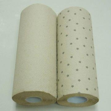 Rolo de papel de cozinha de bambu Tamanho e embalagem personalizados