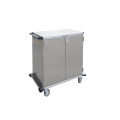 Customized Stainless Steel Kitchen Handcart with Four Wheels