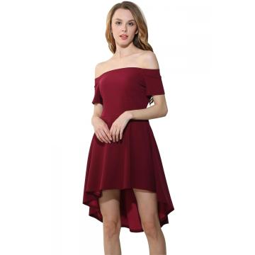 Vestidos casuales de Swallowtail Swing de hombro grande para mujer