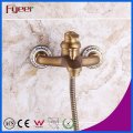 Fyeer Antique Brass Wall Mounted Bath Shower Mixer Faucet