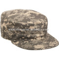 Camo design wholesale fitted flat-top cadet army cap hat