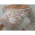 New Design Floral Lace Body Lining Off Shoulder Sexy Black Lace Jumpsuit