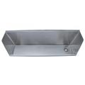 stainless steel wall hung trough urinal