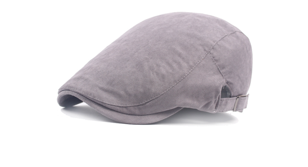 Plain Casquette Hat Grey