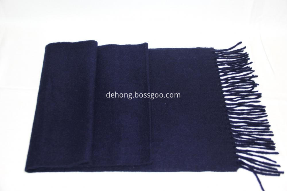 Navy Blue Cashmere Scarf