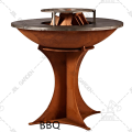 Corten Steel Fire Pit ao ar livre churrasco churrasco