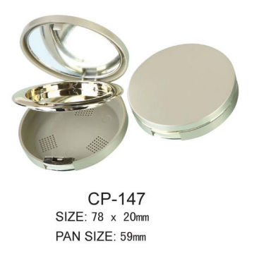 Empty Round Cosmetic Powder Case