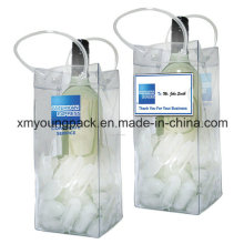 Promotional Portable Plastic PVC Ice Bag Beer Bottle Holder