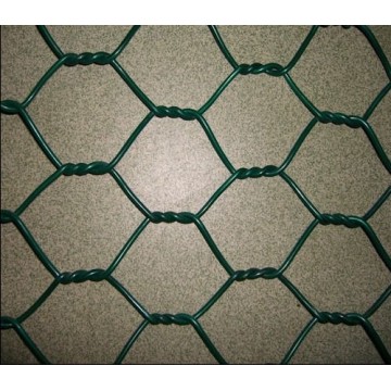 Rede de malha de arame hexagonal revestida de PVC