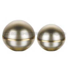 0g 50g Ball Shape Gold Acrylic Cosmetic Jar