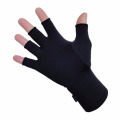 Black Simple Design Cotton Knitted Gloves