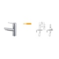 Alavanca Simples Moderna Pull Out Sink Vessel Faucet