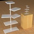 Shopping Mall Retail Display Fixture Metal Paint Stands